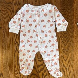 Kissy Kissy Turkey Print Footies Pajamas